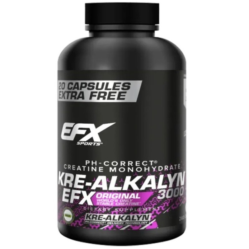 EFX Sports Kre-Alkalyn 3000, 260 Capsules