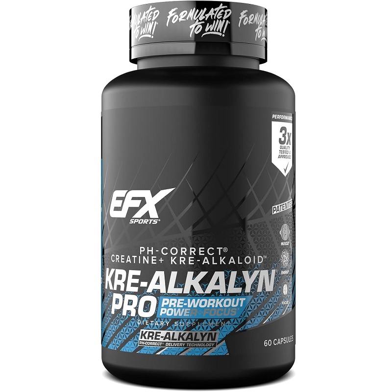 EFX Sports Kre-Alkalyn PRO, 60 Capsules