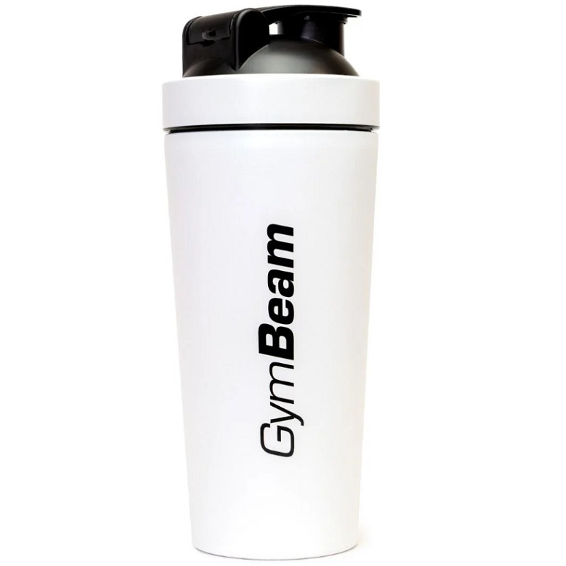 Gym Beam Shaker Steel White, 750 ml