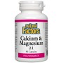 Natural Factors Calcium and Magnesium 2:1 Plus Vitamin D3, 90 Capsules