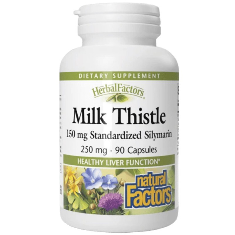 Natural Factors Milk Thistle 250 mg/150 mg Silymarin, 90 Capsules