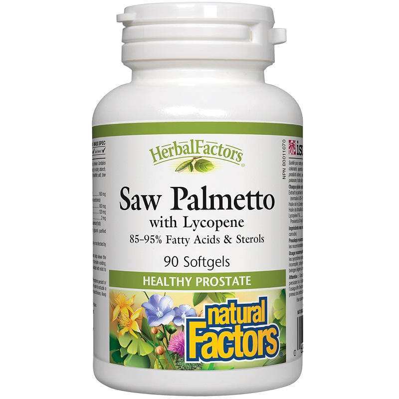 Natural Factors Saw Palmetto 500 mg, 90 Capsules