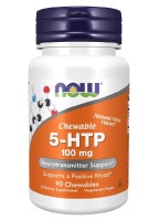 NOW 5-HTP 100mg, 90 Chewables