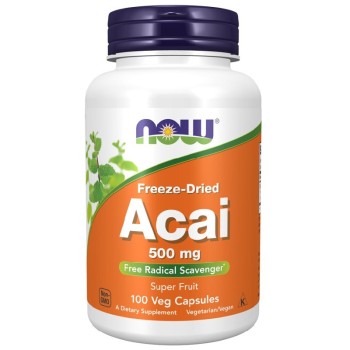 NOW Acai 500 mg, 100 Veg Capsules
