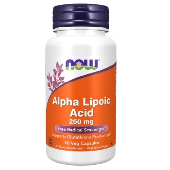 NOW Alpha Lipoic Acid 250 mg, 60 Veg Capsules