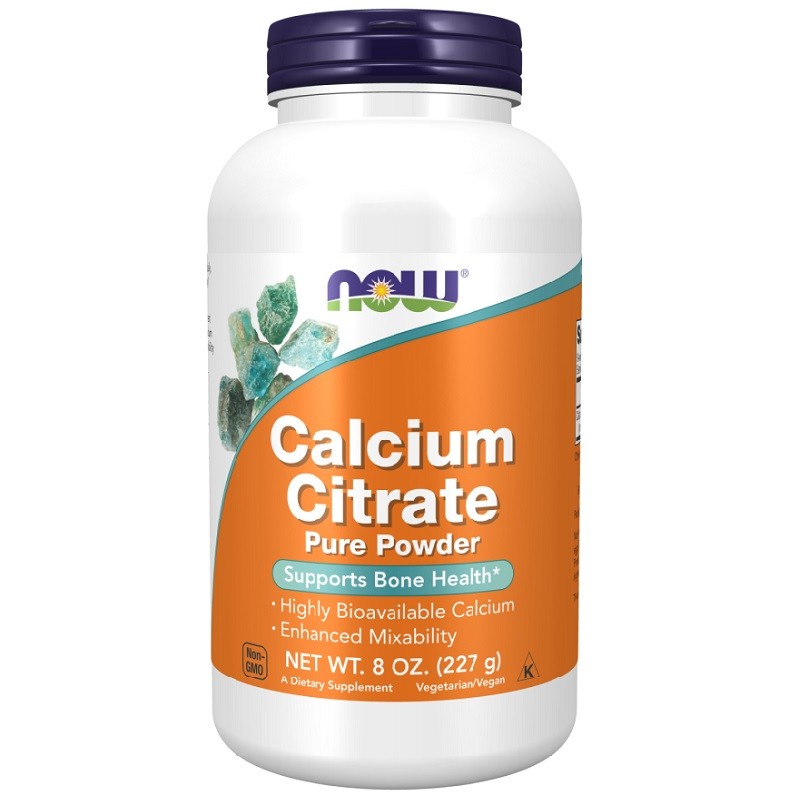 NOW Calcium Citrate Powder, 227 Grams