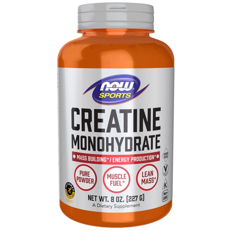 NOW Creatine Monohydrate Powder, 227 Grams