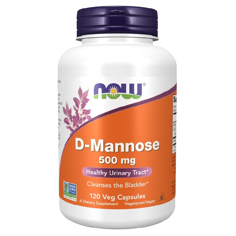 NOW D-Mannose 500 mg,120 Veg Capsules