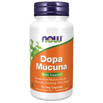 NOW Dopa Mucuna, 90 Veg Capsules