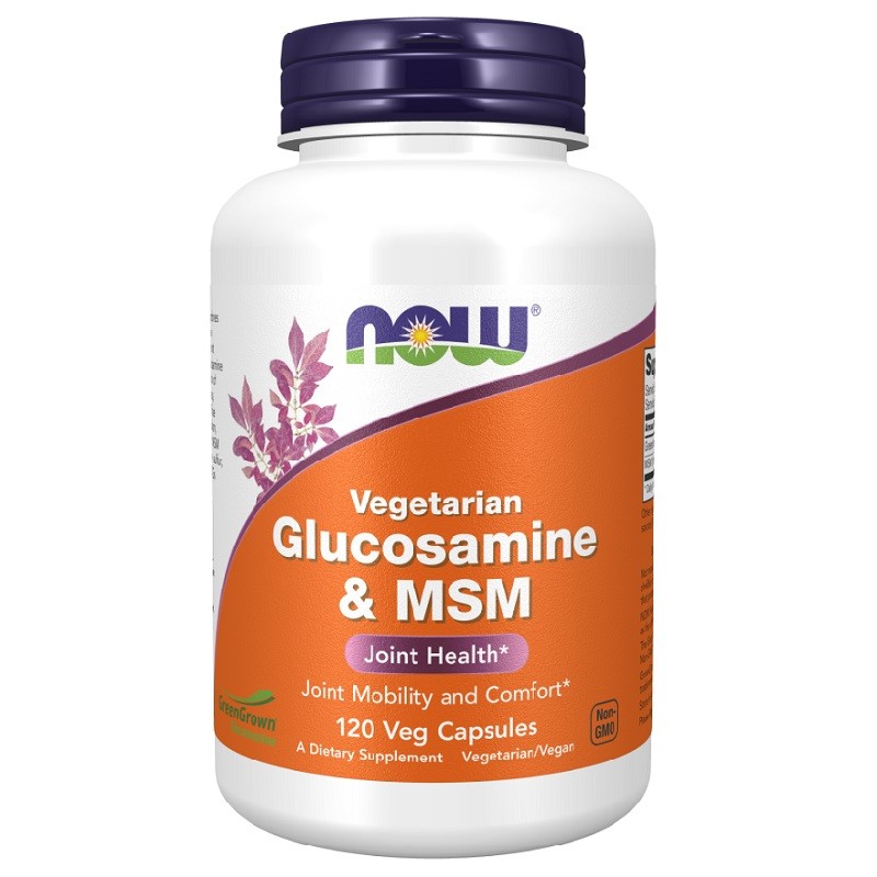 NOW Glucosamine and MSM Vegetarian, 120 Veg Capsules