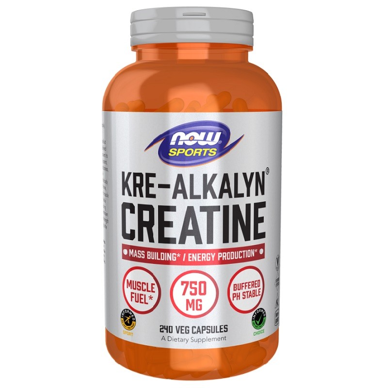 NOW Kre-Alkalyn Creatine, 240 Capsules
