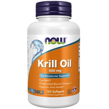 NOW Krill Oil 500 mg, 120 Softgels