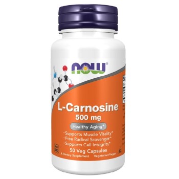 NOW L-Carnosine 500mg, 50 Veg Capsules
