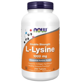 NOW L-Lysine 1000mg, 250 Tablets