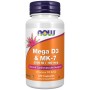 NOW Mega D-3 and MK-7, 120 Veg Capsules