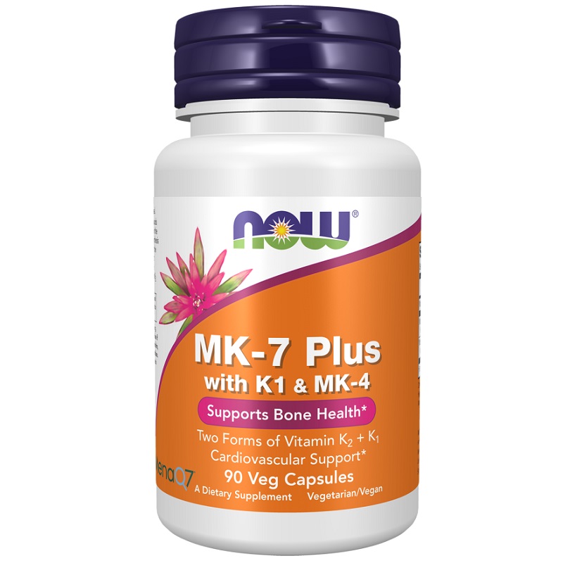 NOW MK-7 Plus with K1 & MK-4, 90 Veg Capsules