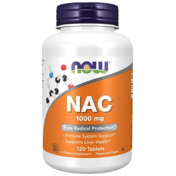 NOW NAC Acetyl-Cysteine 1000 mg, 120 Тablets