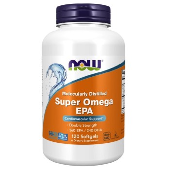NOW Super Omega EPA Molecularly Distilled, 120 Softgels