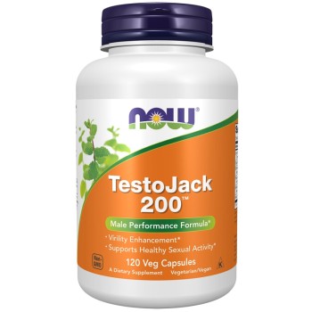 NOW TestoJack 200, 120 Veg Capsules