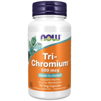 NOW Tri-Chromium 500 mcg, 90 Veg Capsules