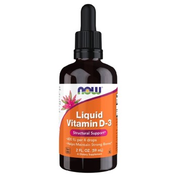 NOW Vitamin D-3 Liquid 400 IU, 59 ml.