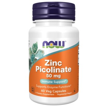 NOW Zinc Picolinate 50mg, 60 Veg Capsules