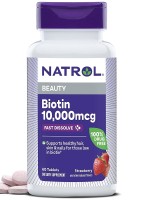 Natrol Biotin Fast Dissolve 10 000 mcg, 60 Tablets