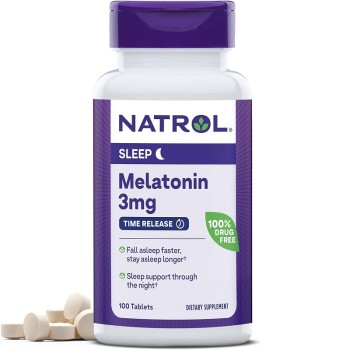 Natrol Melatonin 3 mg Time Release, 100 Tablets