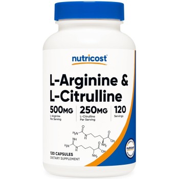 Nutricost L-Arginine + L-Citrulline Complex, 120 Capsules