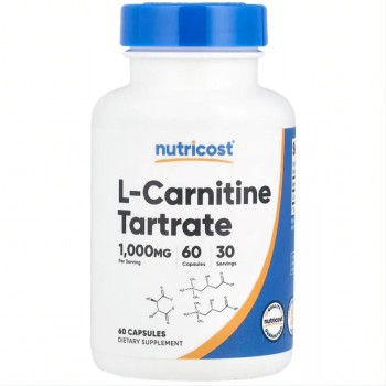 Nutricost L-Carnitine Tartrate, 60 Capsules