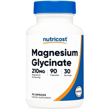 Nutricost Magnesium Glycinate 210 mg, 90 Capsules