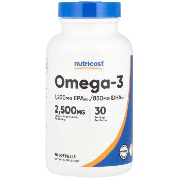 Nutricost Omega-3 2500 mg, 90 Softgels