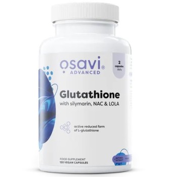 Osavi Glutathione with Silymarin NAC and LOLA, 120 Vegan Capsules