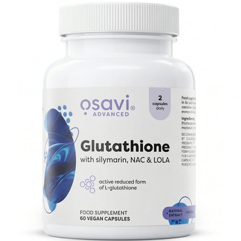 Osavi Glutathione with Silymarin NAC and LOLA, 60 Vegan Capsules