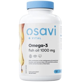 Osavi Omega-3 Fish Oil Molecularly Distilled 1000 mg, 180 Softgels