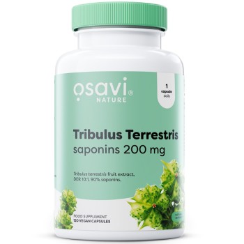 Osavi Tribulus Terrestris 200 mg Saponins, 120 Vegan Capsules