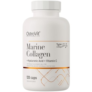 OstroVit Marine Collagen + Hyaluronic Acid + Vitamin C, 120 Capsules
