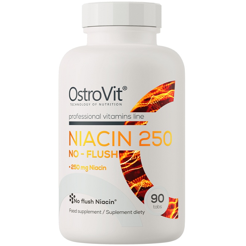 OstroVit Niacin 250 NO-FLUSH,  90 Tablets
