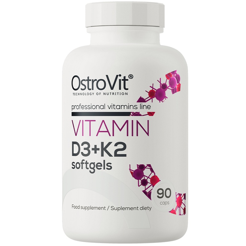 OstroVit Vitamin D3 + K2 Softgels, 90 Capsules