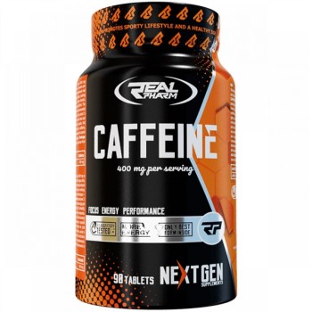 Real Pharm Caffeine 400mg, 90 Tablets