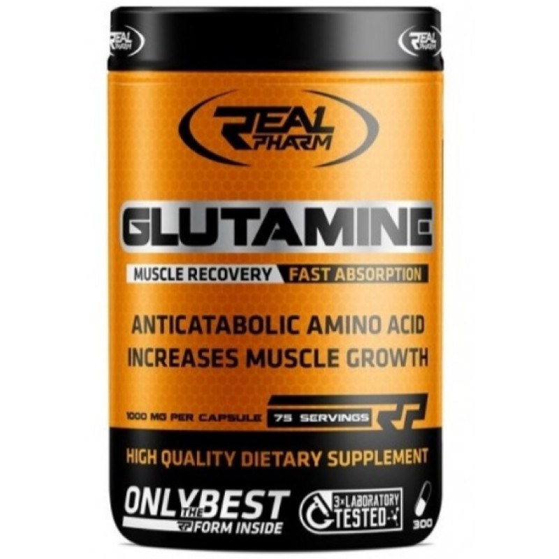 Real Pharm Glutamine 900 mg, 300 Capsules