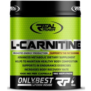 Real Pharm L-Carnitine 1000 mg, 150 Capsules