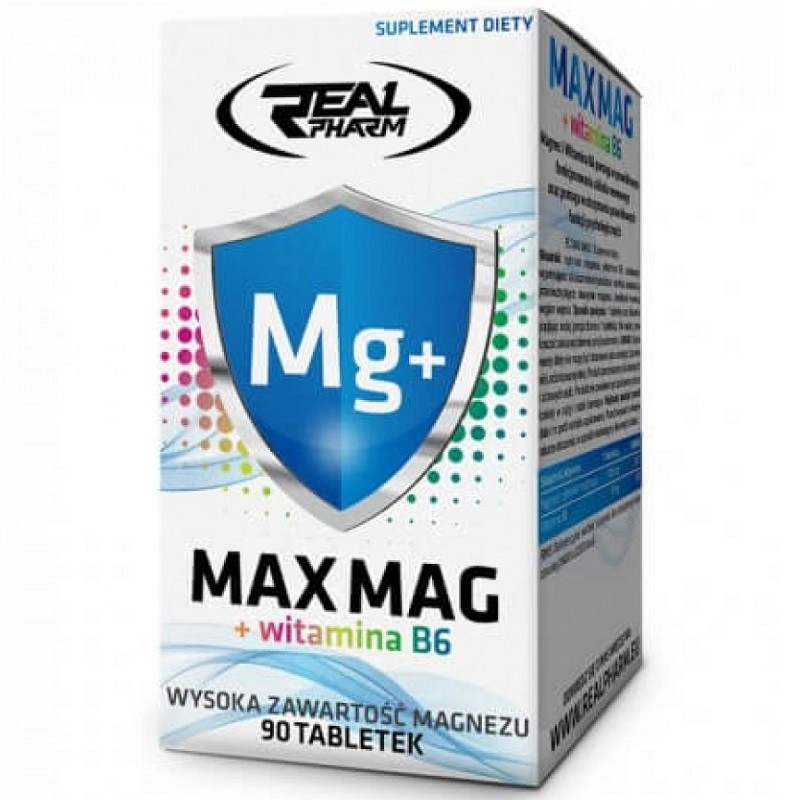 Real Pharm Max Mag + B6, 90 Tablets
