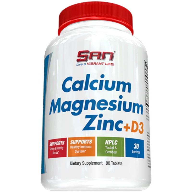 San Calcium Magnesium Zinc + D3, 90 Tablets