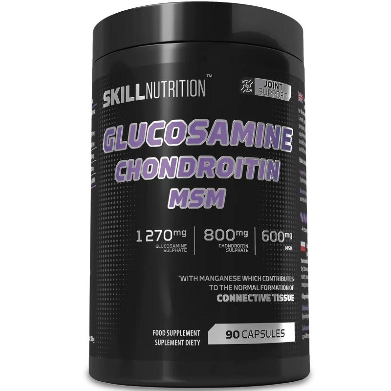 Skill Nutrition Glucosamine Chondroitin MSM, 90 Capsules