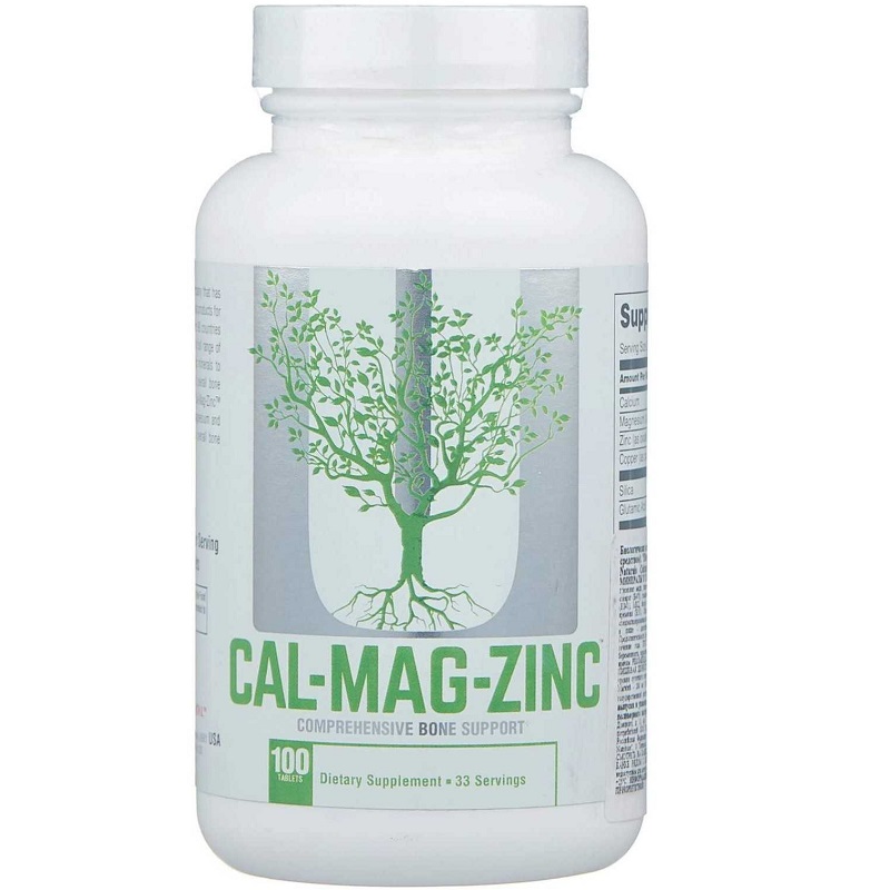 Universal Nutrition Calcium Zinc and Magnesium Plus Copper, 100 Tablets