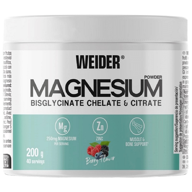 Weider Magnesium Bisglycinate Chelate and Citrate, 200 Grams